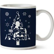 Art Hediye Christmas Tree Sherlock Holmes Iki Tarafı Baskılı Kupa Bardak
