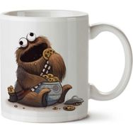 Art Hediye Cookie Kahve Kurabiye İki Tarafı Baskılı Kupa Bardak