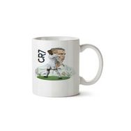 Art Hediye Cristiano Ronaldo 7 İki Tarafı Baskılı Beyaz Kupa