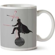 Art Hediye Darth Juggler Star Wars Vader Lightsaber Death Star İki Tarafı Baskılı Kupa Bardak