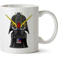 Art Hediye Darth Vader X Gundam Star Wars İki Tarafı Baskılı Beyaz Kupa