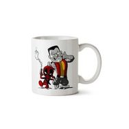Art Hediye Deadpool Colussus Mini Mercenaries İki Tarafı Baskılı Beyaz Kupa