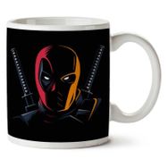Art Hediye Deadpool Karşı Deathstroke Iki Tarafı Baskılı Kupa Bardak