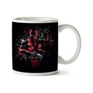 Art Hediye Deadpool Silahlar Mürekkep Sıçraması Iki Tarafı Baskılı Kupa Bardak
