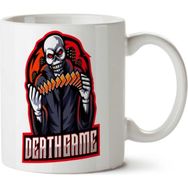 Art Hediye Death Game Kuru Kafa İki Tarafı Baskılı Beyaz Kupa