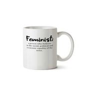 Art Hediye Definição De Feminista İki Tarafı Baskılı Beyaz Kupa
