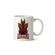 Art Hediye Devil Holds İki Tarafı Baskılı Beyaz Kupa
