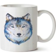 Art Hediye Dog Ice Buz Köpek İki Tarafı Baskılı Beyaz Kupa