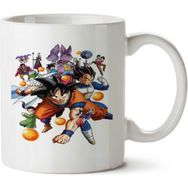 Art Hediye Dragon Ball 2 İki Tarafı Baskılı Beyaz Kupa