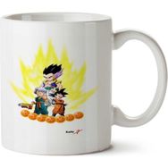 Art Hediye Dragon Ball 22 İki Tarafı Baskılı Beyaz Kupa
