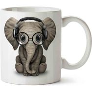 Art Hediye Elephant Fil 2 İki Tarafı Baskılı Kupa Bardak
