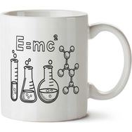 Art Hediye E=mc Kare İki Tarafı Baskılı Kupa