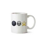 Art Hediye Emoji Death Star İki Tarafı Baskılı Kupa