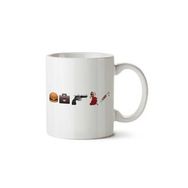 Art Hediye Emoji Pulp Fiction İki Tarafı Baskılı Kupa