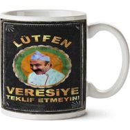 Art Hediye Erdal Bakkal Lütfen Versiye Teklf Etmeyin İki Tarafı Baskılı Kupa Bardak