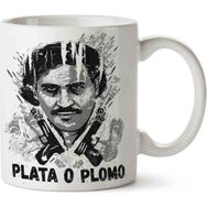 Art Hediye Escobar Plato O Plamo Baskılı Seramik Kupa Bardak