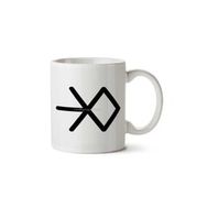 Art Hediye Exo Logo İki Tarafı Baskılı Beyaz Kupa