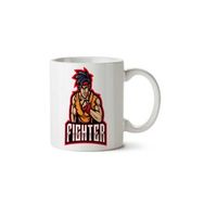 Art Hediye Fighter İki Tarafı Baskılı Kupa Bardak