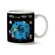 Art Hediye Finding Dory Mario Mashup Iki Tarafı Baskılı Kupa Bardak