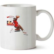 Art Hediye Fly Like Mike Uçan Mike İki Tarafı Baskılı Beyaz Kupa