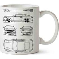 Art Hediye Ford Mustang Baskılı Kupa Bardak