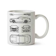 Art Hediye Ford Mustang İki Tarafı Baskılı Kupa