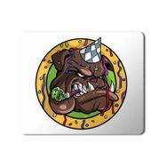 Art Hediye Francky the Bulldog Baskılı 23x19 cm Mouse Pad