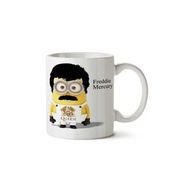 Art Hediye Freddie Mercury Minion İki Tarafı Baskılı Beyaz Kupa