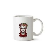Art Hediye Frida Kahlo By 32 İki Tarafı Baskılı Beyaz Kupa
