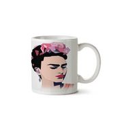 Art Hediye Frida Kahlo E İki Tarafı Baskılı Beyaz Kupa