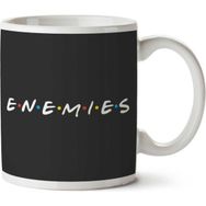 Art Hediye Friends Enemies Iki Tarafı Baskılı Kupa Bardak