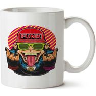 Art Hediye Funk Maymun İki Tarafı Baskılı Kupa Bardak