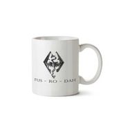Art Hediye Fus Ro Dah İki Tarafı Baskılı Beyaz Kupa