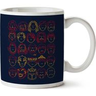 Art Hediye Game Of Thrones Outlined Facesİki Tarafı Baskılı Kupa Bardak