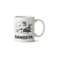 Art Hediye Gangsta Em Cinza İki Tarafı Baskılı Kupa