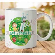 Art Hediye Get Schwifty Rick İki Tarafı Baskılı Kupa Bardak