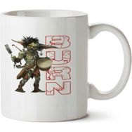 Art Hediye Goblin Burn İki Tarafı Baskılı Beyaz Kupa