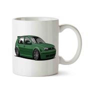 Art Hediye Golf Mk4 3 İki Tarafı Baskılı Kupa Bardak