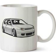 Art Hediye Golf Mk4 Beyaz Kupa Bardak