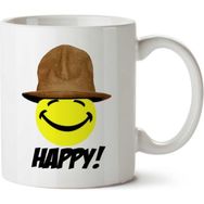 Art Hediye Happy Hat İki Tarafı Baskılı Kupa Bardak