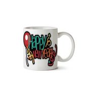 Art Hediye Happy New Year Mutlu Yıllar İki Tarafı Baskılı Kupa Bardak