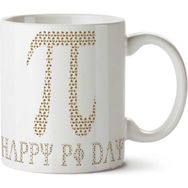 Art Hediye Happy Pi Day İki Tarafı Baskılı Kupa Bardak