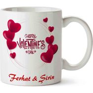 Art Hediye Happy Valentines Day Sevgililer Günü Kupa Bardak