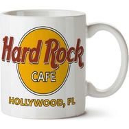 Art Hediye Hard Rock Cafe Boston Hollywood İki Tarafı Baskılı Kupa Bardak