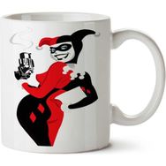 Art Hediye Harley Quinn İki Tarafı Baskılı Beyaz Kupa
