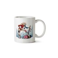 Art Hediye Harley Quinn Şiddet İki Tarafı Baskılı Beyaz Kupa