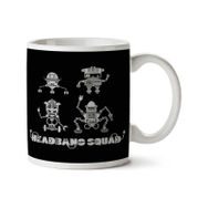 Art Hediye Headbang Squad Iki Tarafı Baskılı Kupa Bardak