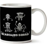 Art Hediye Headbang Squad Iki Tarafı Baskılı Kupa Bardak