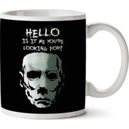 Art Hediye Hello Is It Me Michael Myers Halloween Iki Tarafı Baskılı Kupa BardaK