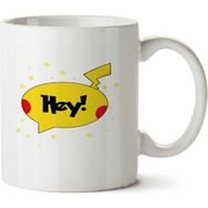 Art Hediye Hey Pikachu İki Tarafı Baskılı Kupa Bardak